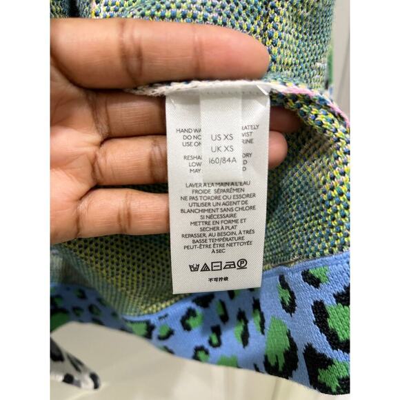 Anthropologie Maeve Multicolor Savannah Contrast Cardigan Sz XS - Picture 6 of 9